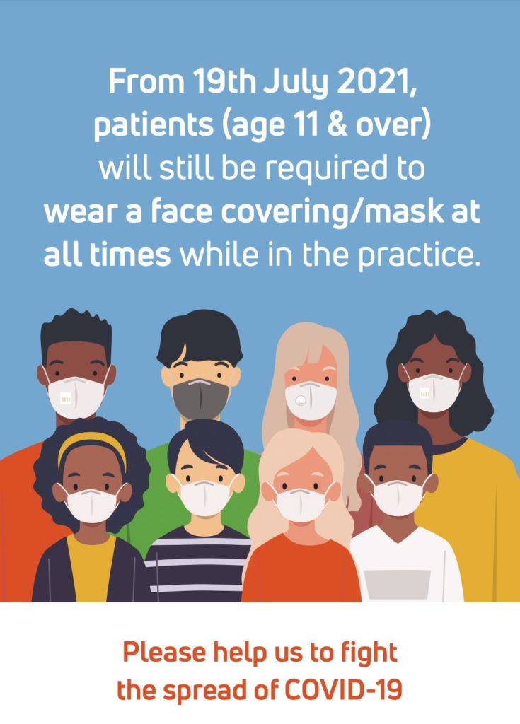 Please wear a mask in healthcare settings
